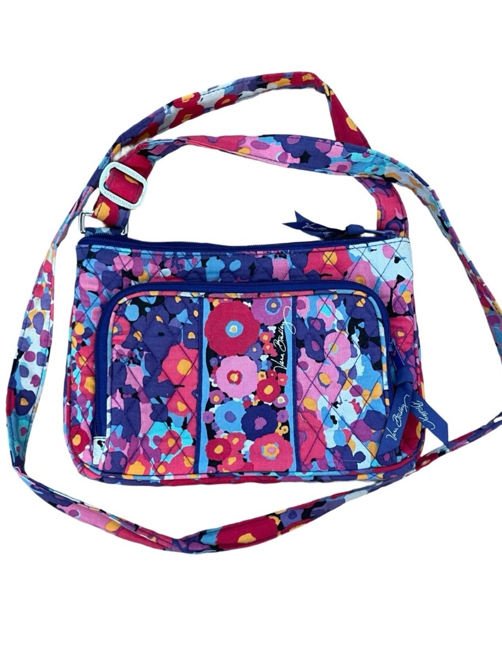 Vera Bradley Multicolor Floral Quilted Crossbody Shoulder Bag